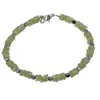 Bratara Peridot discuri 5mm si Hematit 3mm