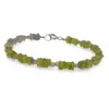Bratara Peridot si Piatra Lunii gri patratele 4mm si Labradorit discuri fatetate 3mm, imagine 2