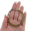 Bratara Peridot si Piatra Lunii gri patratele 4mm si Labradorit discuri fatetate 3mm, imagine 3