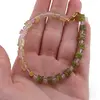 Bratara Peridot si Prasiolit discuri 6mm, Ametist sfere 4mm si Hematit auriu 4mm, imagine 3