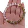 Bratara Piatra Lunii si Peridot discuri 6mm, Ametist sfere 4mm si Hematit auriu 4mm, imagine 3