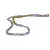 Colier Ametist banuti 4mm si peridot discuri fatetate 4mm si sfere 3mm, imagine 2