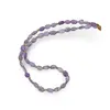 Colier Ametist neuniform 6-8mm si Peridot sfere 3mm