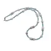 Colier Apatit sfere 3mm si Opal dendritic discuri fatetate 5-6mm