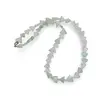Colier Fluorit triunghi 6-8mm si Cristal de stanca discuri fatetate 3mm