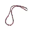 Colier Granat fatetat 6-8mm si discuri fatetate 3mm