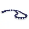 Colier Lapis lazuli sfere fatetate 7mm si discuri fatetate 3mm, imagine 2