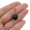 Pandantiv Onix patrat fatetat 10mm, imagine 3