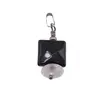 Pandantiv Onix patrat fatetat 10mm si Cuart roz disc fatetat 8mm