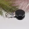 Pandantiv Onix rotund 20mm, Ametist sfera 3mm si bumbi argintii, imagine 2