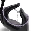 Bratara Ametist lavanda sfere fatetate, 3mm, imagine 2
