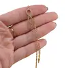 Bratara Cupru placat cu aur galben 18k, reglabila, cu zale mici si charm infinit cu zirconii, imagine 3