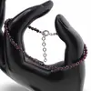 Bratara Granat Rhodolit sfere fatetate, 3mm, imagine 2