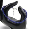 Bratara Lapis Lazuli sfere fatetate, 3mm, imagine 2