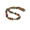 Colier Agat verde cu galben 8mm si Jad discuri fatetate 4mm, imagine 2
