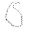 Colier Ametist sfere 3mm si Cuart roz briolete 7-9mm