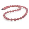 Colier Coral roz sfere 3mm si 6mm, imagine 2