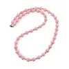 Colier Coral roz sfere 3mm si 6mm