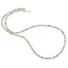 Colier Crisopraz sfere fatetate, 3mm