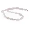 Colier Cuart roz tuburi 14-20mm si discuri fatetate 4mm, imagine 2