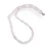 Colier Cuart roz tuburi 14-20mm si discuri fatetate 4mm