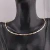 Colier cupru placat cu aur galben 18k model twisted rope, imagine 2