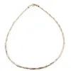 Colier cupru placat cu aur galben 18k model twisted rope
