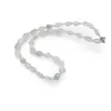 Colier Fluorit picatura neuniforma 9-11mm si Cristal de stanca discuri 3mm