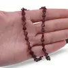 Colier Granat banuti 5-6mm si discuri fatetate 3mm, imagine 3