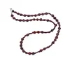 Colier Granat banuti 5-6mm si discuri fatetate 3mm