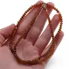 Colier Granat Hessonit degrade discuri fatetate, 4mm, imagine 3