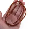 Colier Granat Hessonit degrade sfere fatetate, 4mm, imagine 3