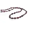 Colier Granat picatura neuniforma 6-9mm si discuri 2mm, imagine 2