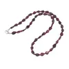 Colier Granat picatura neuniforma 6-9mm si discuri 2mm
