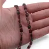 Colier Granat piramida 4-6mm si discuri 2mm, imagine 3