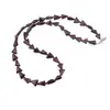 Colier Granat triunghi 6-8mm si discuri fatetate 2mm
