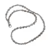 Colier Labradorit banuti 4mm si discuri fatetate 3mm