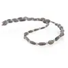 Colier Labradorit neuniform 8-11mm si Piatra lunii sfere 3mm, imagine 2