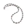 Colier Labradorit neuniform 8-11mm si Piatra lunii sfere 3mm