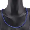 Colier Lapis Lazuli sfere fatetate, 3mm, imagine 2