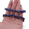 Colier Lapis lazuli sfere fatetate 8-9mm si discuri fatetate 4mm, imagine 3
