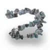 Colier Larimar chips 6-12mm si Acvamarin sfere fatetate 2mm, imagine 2