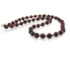 Colier Obsidian mahon sfera fatetat 8mm si Piatra lunii piersica discuri fatetate 4mm, imagine 2