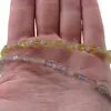 Colier Peridot banuti 5mm, Labradorit banuti 5mm, sfere 3mm si Hematit steluta aurie, imagine 3