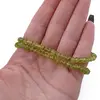 Colier Peridot discuri fatetate 4mm si Citrin briolete 16-17mm, imagine 3