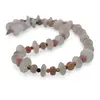Colier Piatra lunii discuri fatetate 12mm, Piatra lunii piersica discuri fatetate 6mm si Turmalina multicolora sfere fatetate 3mm, imagine 2