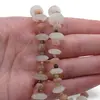 Colier Piatra lunii discuri fatetate 12mm, Piatra lunii piersica discuri fatetate 6mm si Turmalina multicolora sfere fatetate 3mm, imagine 3