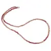 Colier Rodonit roz sfere fatetate 3,5mm