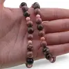 Colier Rodonit sfere 8mm si Coral roz sfere 5mm, imagine 3
