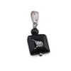 Pandantiv Onix patrat 10mm si sfera 4mm